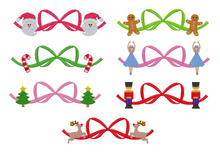 Load image into Gallery viewer, Girls Bow Sweatshirt with Christmas Minis