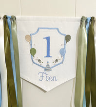 Load image into Gallery viewer, Birthday Banner - Balloons & Party Hat