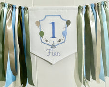 Load image into Gallery viewer, Birthday Banner - Balloons & Party Hat