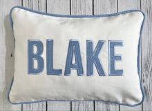 Load image into Gallery viewer, Applique Monogram Pillow Custom