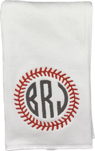Load image into Gallery viewer, Baseball Themed Burp Cloth Set #1