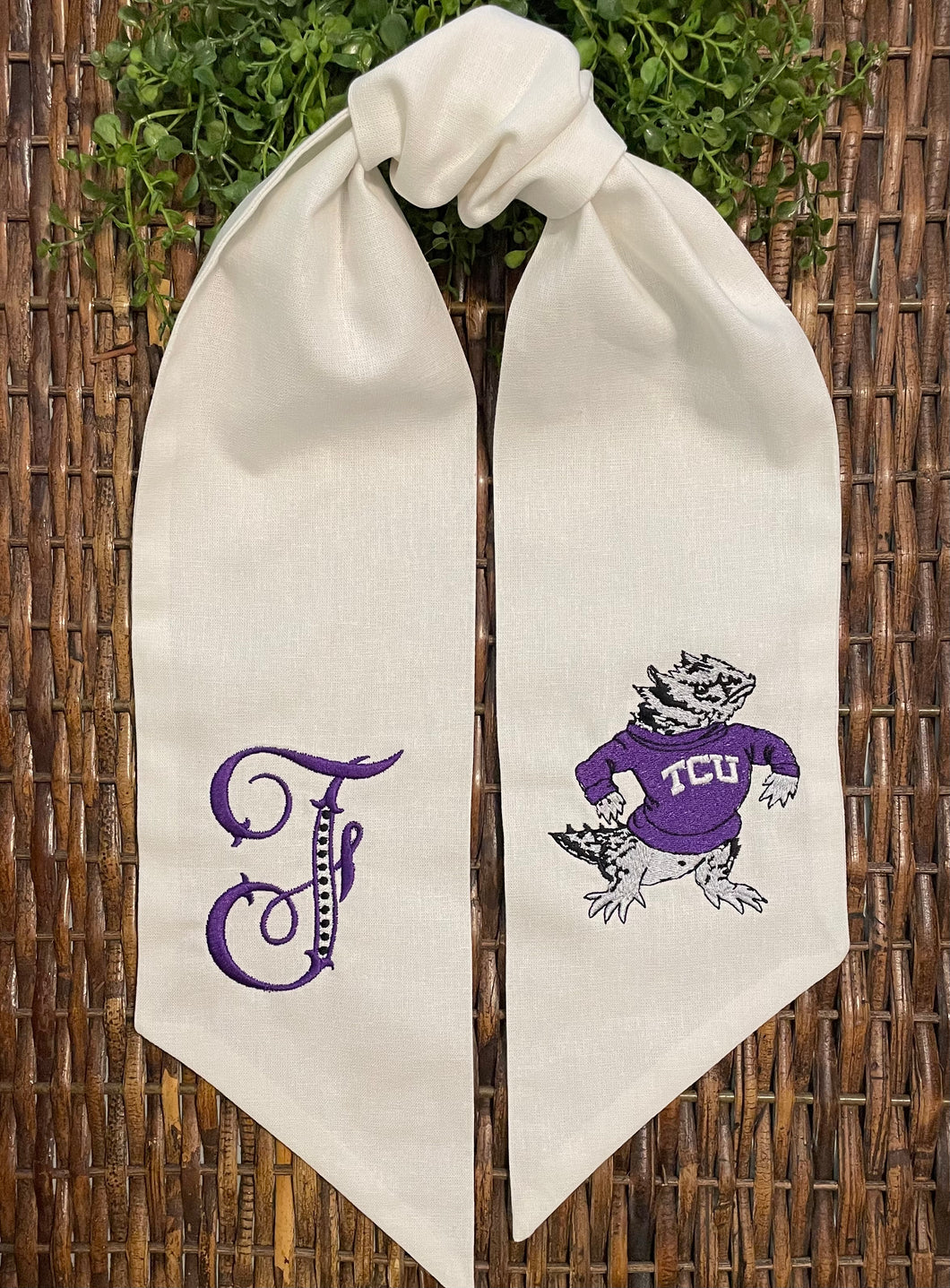 Game Day Wreath Sash - Texas Christian University