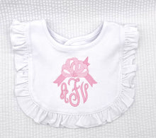 Load image into Gallery viewer, Baby Bib - Cotton Knit with Ruffle
