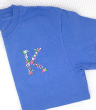 Load image into Gallery viewer, Floral Letter Monogrammed T-shirt
