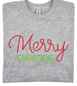 Merry Christmas T-shirt with Side Bows