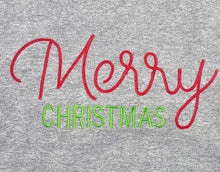 Load image into Gallery viewer, Merry Christmas T-shirt with Side Bows
