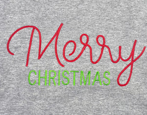 Merry Christmas T-shirt with Side Bows