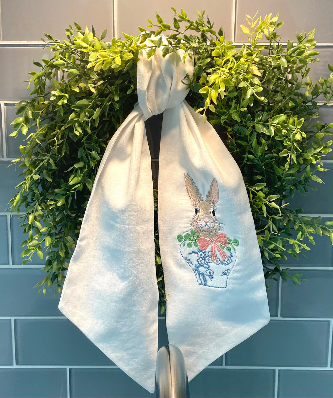 Wreath Sash - Bunny in Jar