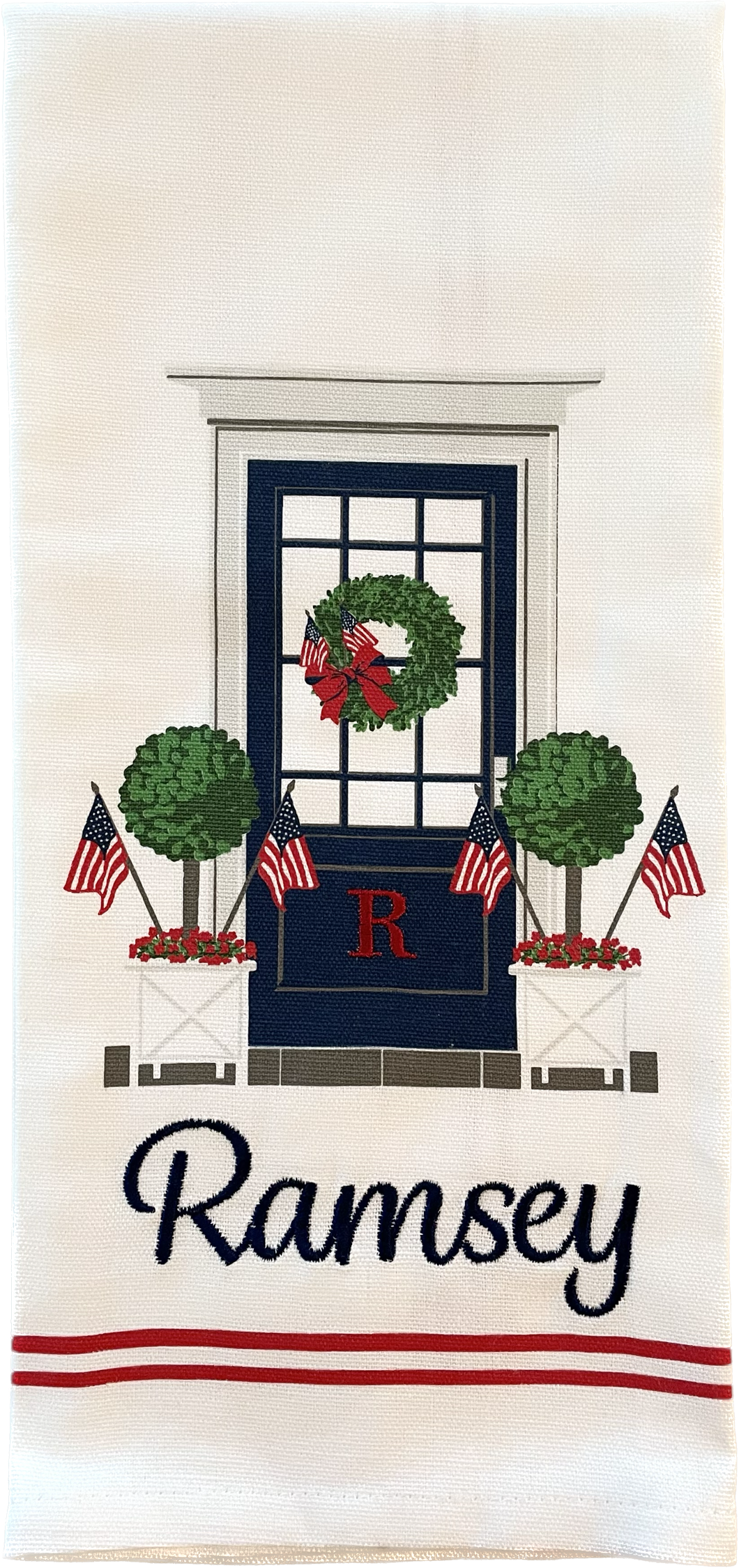 Tea Towel - Patriotic Front Door