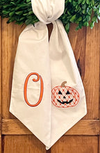 Load image into Gallery viewer, Wreath Sash - Chic Jack-O-Lantern
