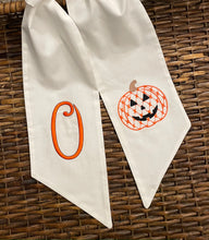 Load image into Gallery viewer, Wreath Sash - Chic Jack-O-Lantern
