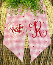 Load image into Gallery viewer, Wreath Sash - Be Mine Pink Gingham
