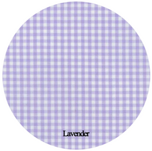 Load image into Gallery viewer, Gingham Bib &amp; Burp Cloth Set with RicRac Trim
