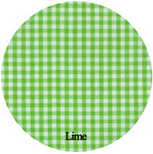 Load image into Gallery viewer, Gingham Bib &amp; Burp Cloth Set with RicRac Trim
