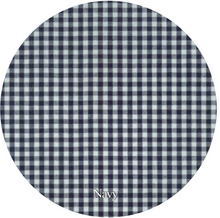 Load image into Gallery viewer, Gingham Bib &amp; Burp Cloth Set with RicRac Trim
