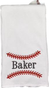 Baseball Themed Burp Cloth Set #1