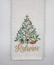 Load image into Gallery viewer, Guest Towel - Christmas Tree Sketch
