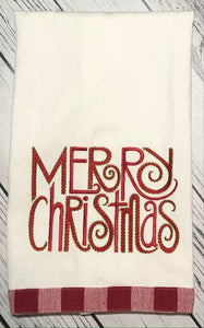 Guest Towel - Merry Christmas