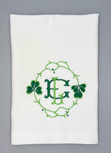 Load image into Gallery viewer, Vine Shamrock Guest Towel
