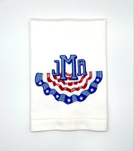 Guest Towel - Patriotic Bunting