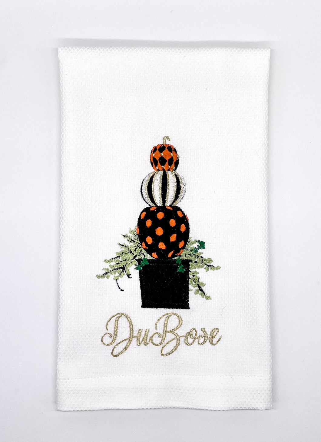 Pumpkin Topiary Guest Towel