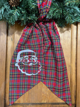 Load image into Gallery viewer, Wreath Sash - Red Plaid  (various designs)
