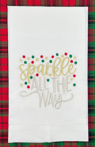 Sparkle All The Way Guest Towel