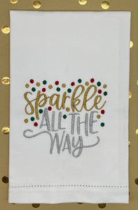 Sparkle All The Way Guest Towel