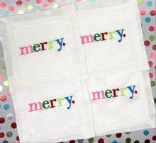 Load image into Gallery viewer, merry. Cocktail Napkins
