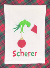 Load image into Gallery viewer, Hand Towel - Grinch Hand
