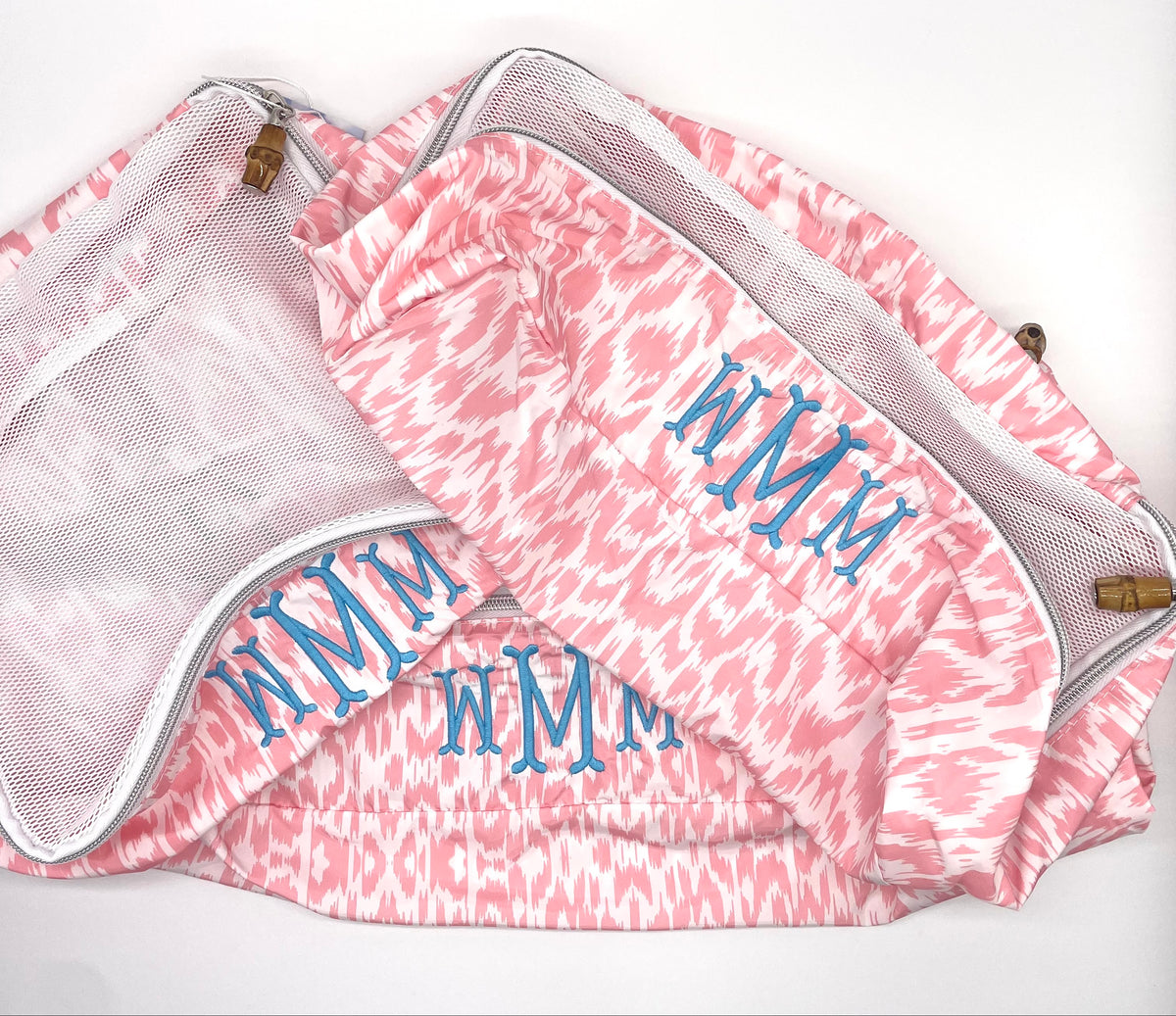 Packing Squad - Pink Ikat – 827 Bluebird Cottage Monograms & Gifts
