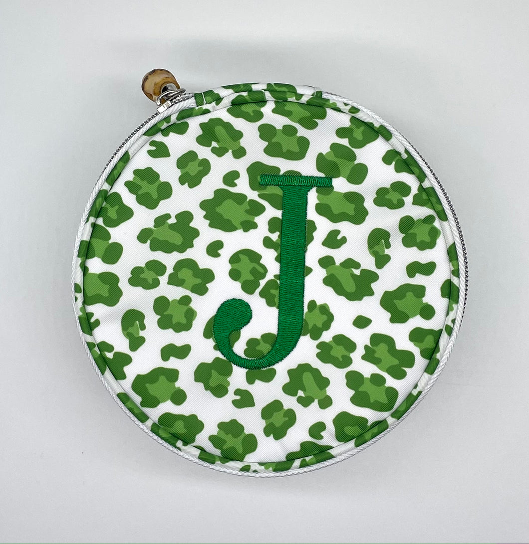 Jewel Round - Cheetah Green