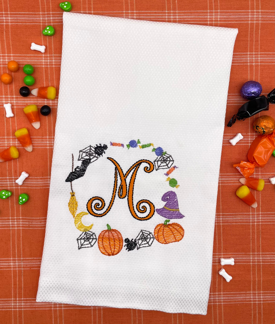 Halloween Guest Towel - Candy Corn Frame