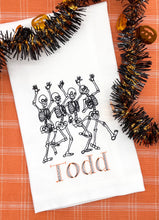 Load image into Gallery viewer, Halloween Guest Towel - Dancing Skeletons
